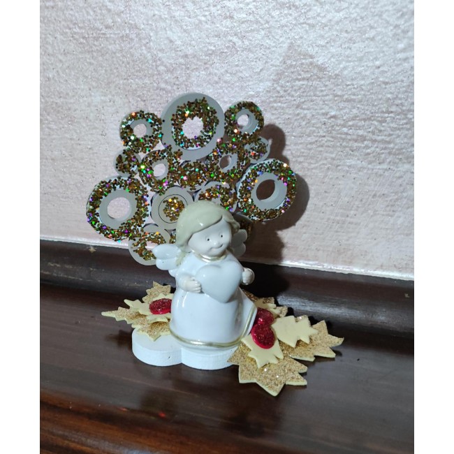 Albero con angelo natalizio